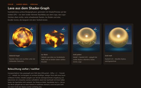 Lava from the shader graph